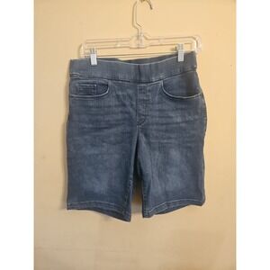 DKNY Jeans Shorts Womens Medium Stretch Denim High Waisted Rise Elastic Capsule
